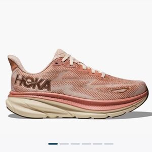Hoka Women's Athletic Shoes in Pink and Cream